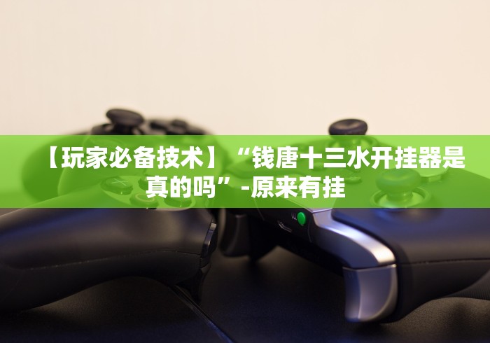 【玩家必备技术】“钱唐十三水开挂器是真的吗”-原来有挂
